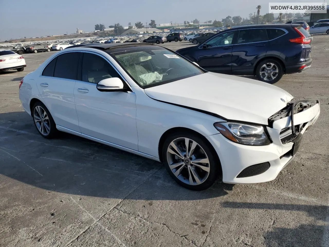 2018 Mercedes-Benz C 300 VIN: WDDWF4JB2JR395558 Lot: 75568574