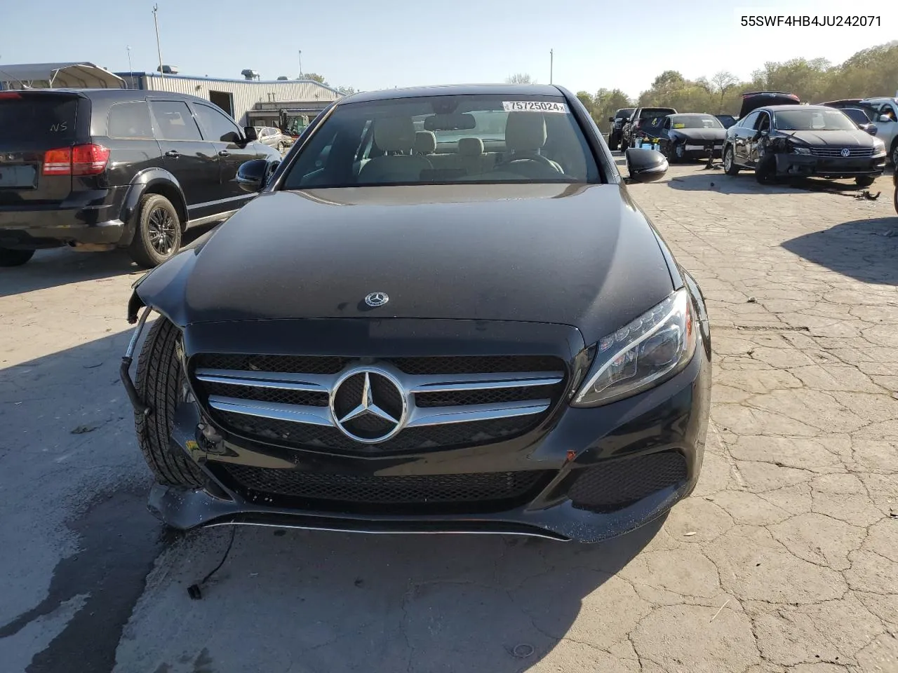 2018 Mercedes-Benz C 350E VIN: 55SWF4HB4JU242071 Lot: 75725024