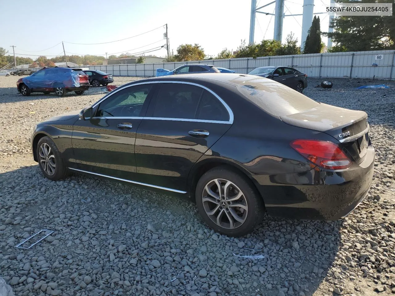 2018 Mercedes-Benz C 300 4Matic VIN: 55SWF4KB0JU254405 Lot: 75766524