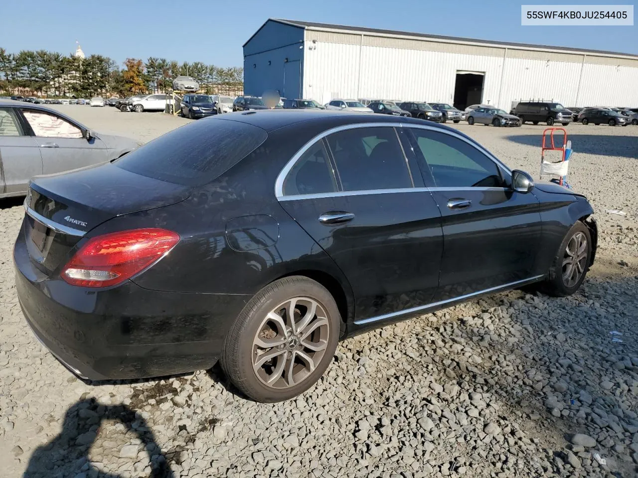 2018 Mercedes-Benz C 300 4Matic VIN: 55SWF4KB0JU254405 Lot: 75766524