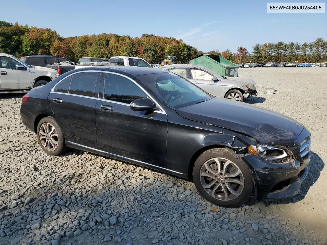 2018 Mercedes-Benz C 300 4Matic VIN: 55SWF4KB0JU254405 Lot: 75766524