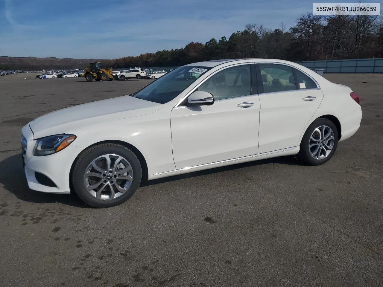 2018 Mercedes-Benz C 300 4Matic VIN: 55SWF4KB1JU266059 Lot: 76136254