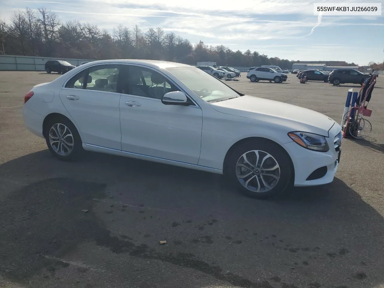 2018 Mercedes-Benz C 300 4Matic VIN: 55SWF4KB1JU266059 Lot: 76136254