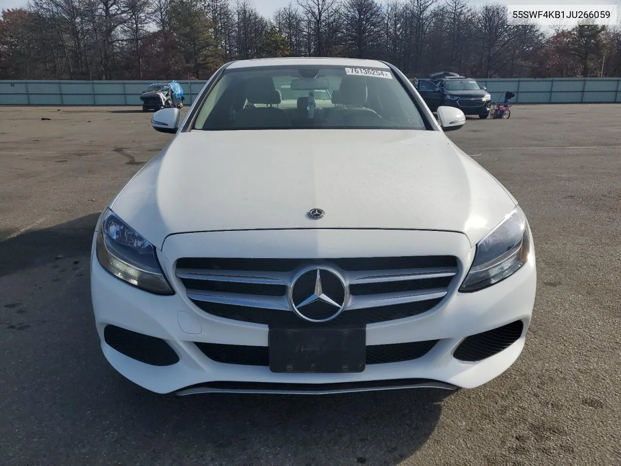 2018 Mercedes-Benz C 300 4Matic VIN: 55SWF4KB1JU266059 Lot: 76136254