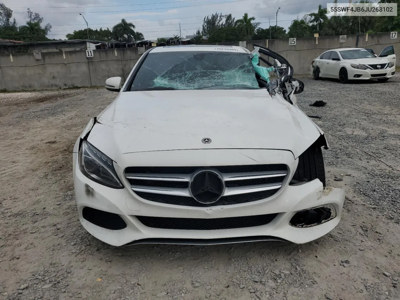 2018 Mercedes-Benz C 300 VIN: 55SWF4JB6JU268102 Lot: 76253344