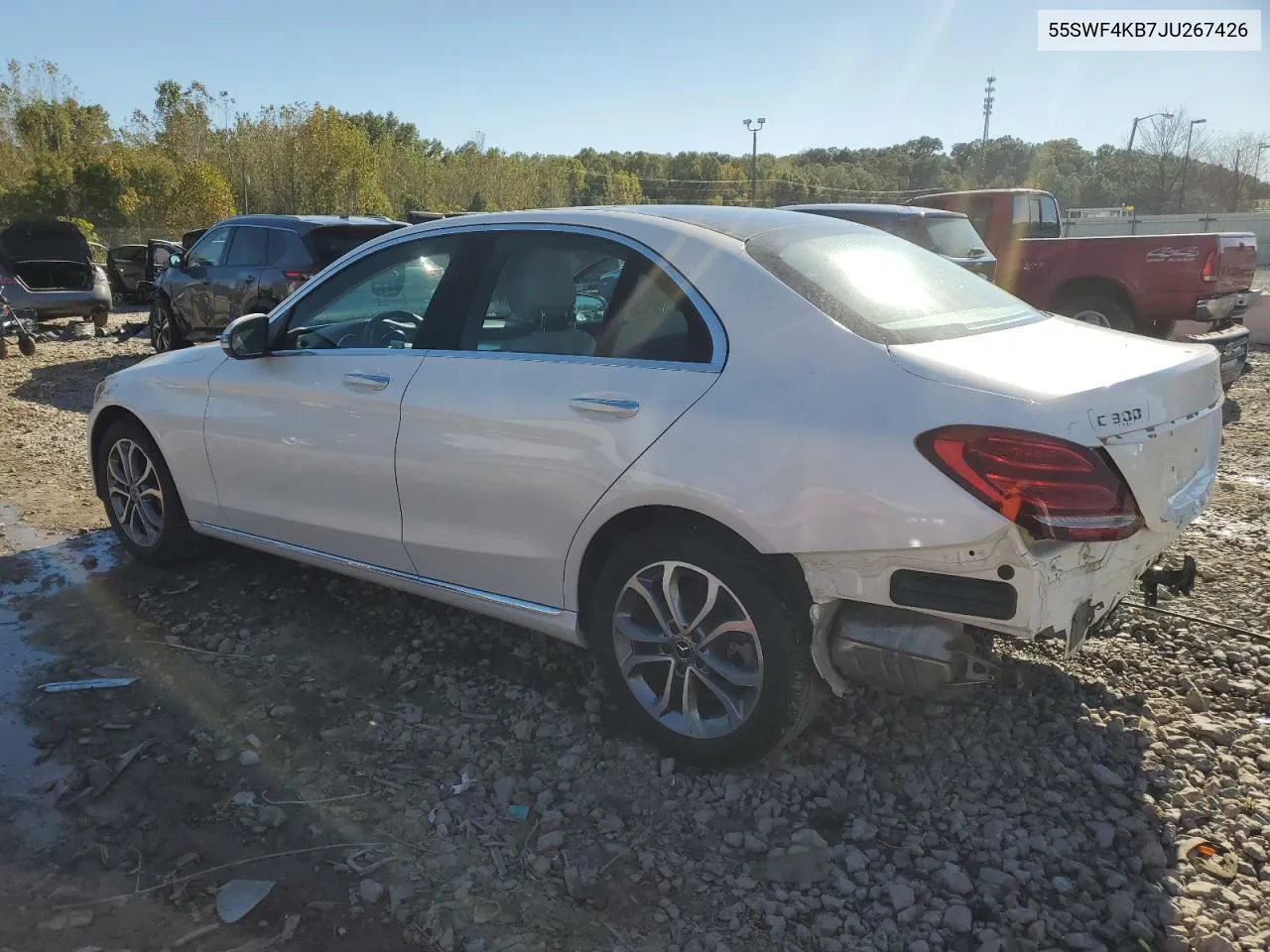 2018 Mercedes-Benz C 300 4Matic VIN: 55SWF4KB7JU267426 Lot: 76305194