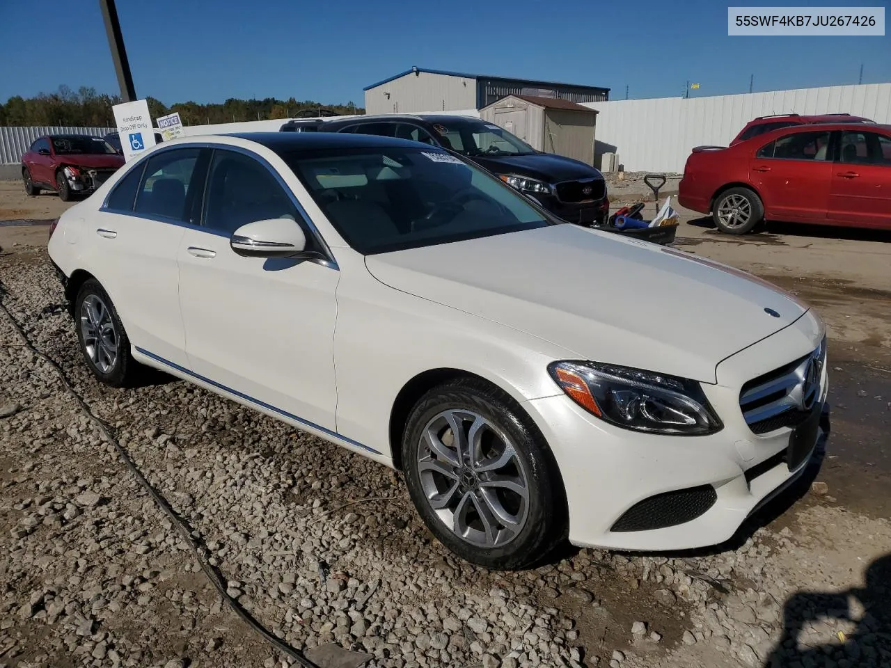 2018 Mercedes-Benz C 300 4Matic VIN: 55SWF4KB7JU267426 Lot: 76305194