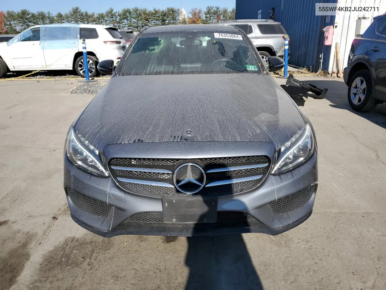 2018 Mercedes-Benz C 300 4Matic VIN: 55SWF4KB2JU242711 Lot: 76353064