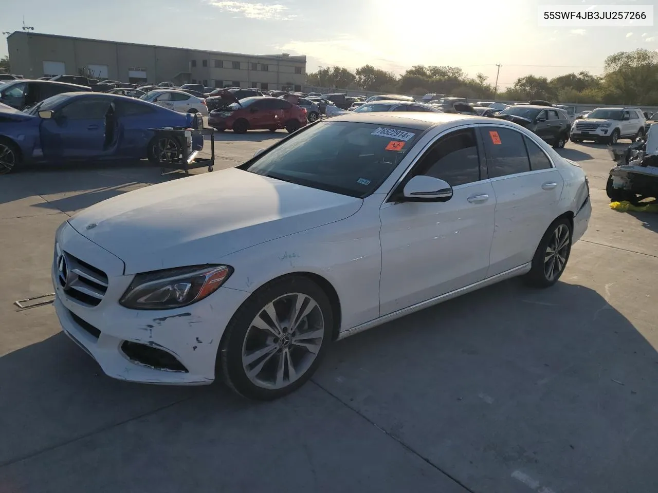 2018 Mercedes-Benz C 300 VIN: 55SWF4JB3JU257266 Lot: 76522914