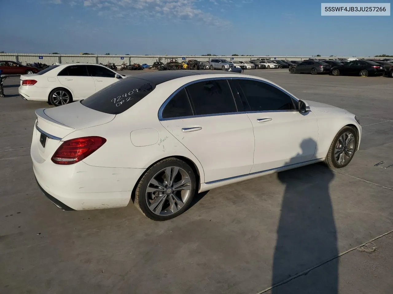 2018 Mercedes-Benz C 300 VIN: 55SWF4JB3JU257266 Lot: 76522914