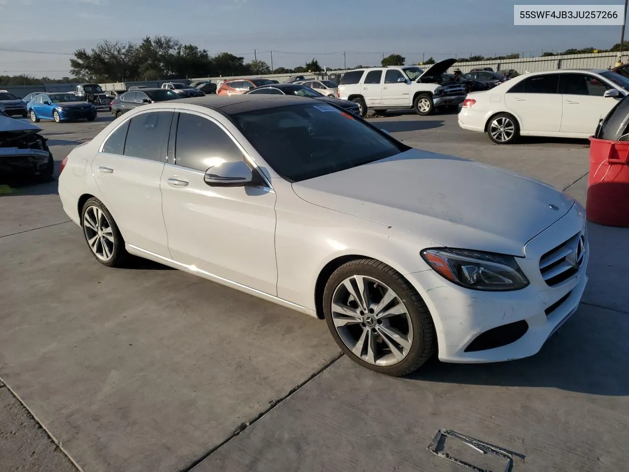 2018 Mercedes-Benz C 300 VIN: 55SWF4JB3JU257266 Lot: 76522914