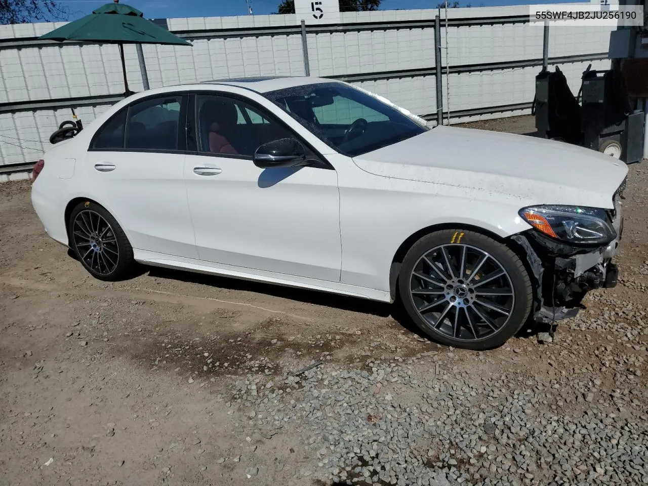 2018 Mercedes-Benz C 300 VIN: 55SWF4JB2JU256190 Lot: 76600894