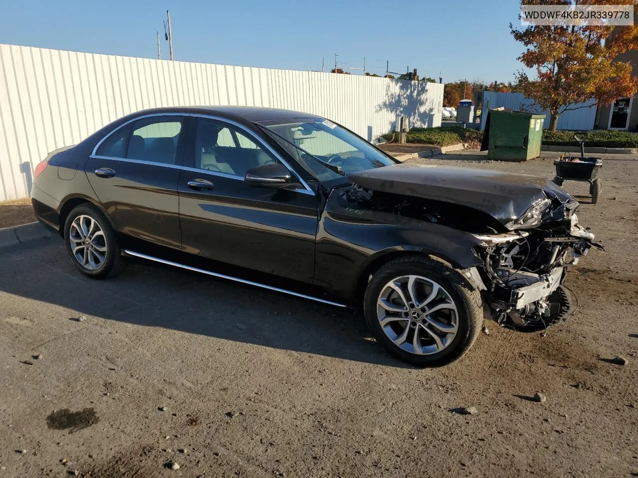 2018 Mercedes-Benz C 300 4Matic VIN: WDDWF4KB2JR339778 Lot: 76712664