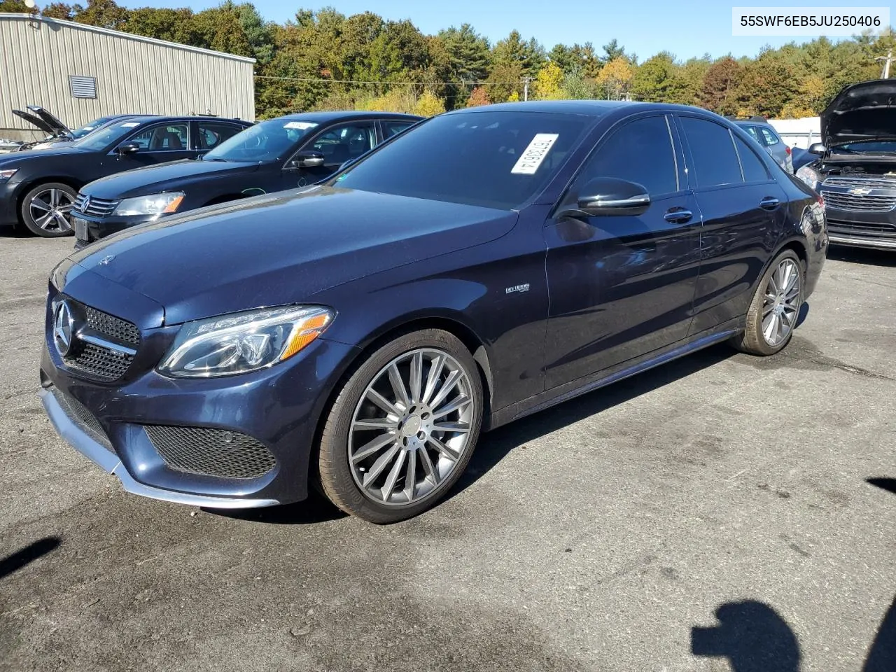 2018 Mercedes-Benz C 43 4Matic Amg VIN: 55SWF6EB5JU250406 Lot: 76733614