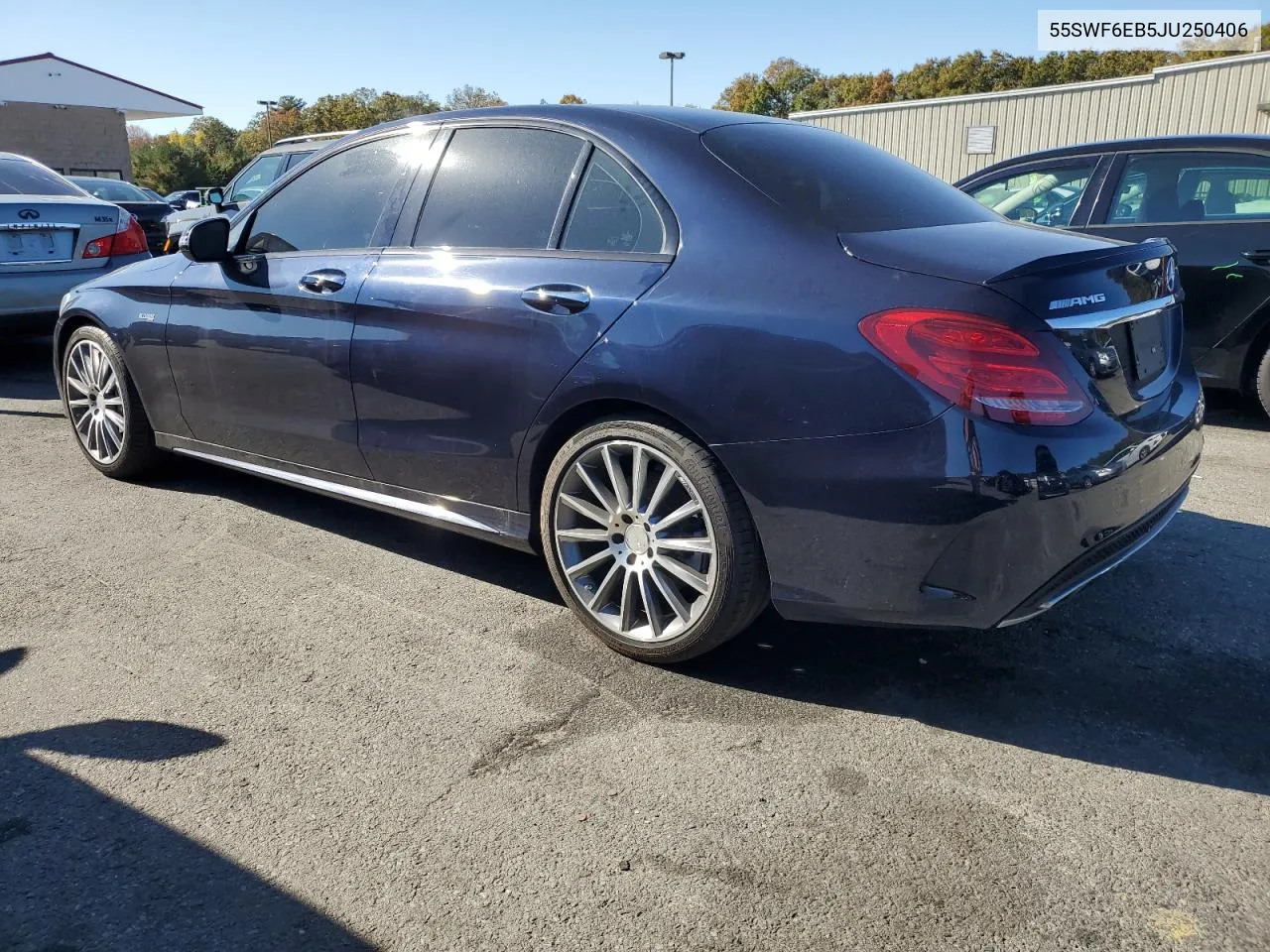 2018 Mercedes-Benz C 43 4Matic Amg VIN: 55SWF6EB5JU250406 Lot: 76733614