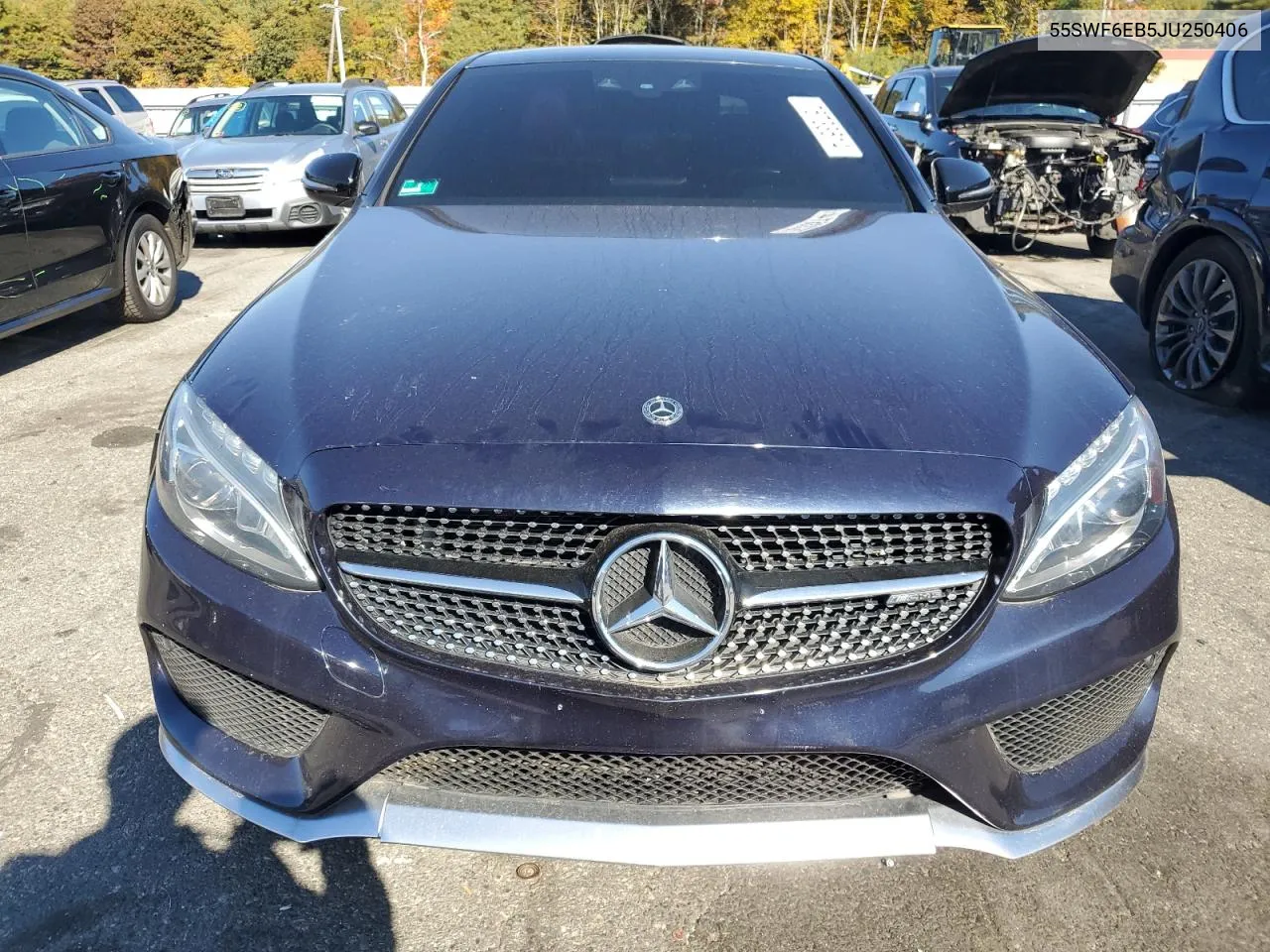 2018 Mercedes-Benz C 43 4Matic Amg VIN: 55SWF6EB5JU250406 Lot: 76733614