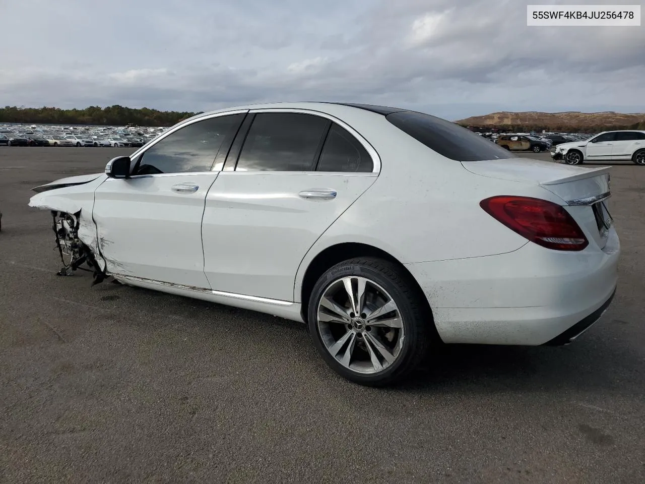 2018 Mercedes-Benz C 300 4Matic VIN: 55SWF4KB4JU256478 Lot: 77103114