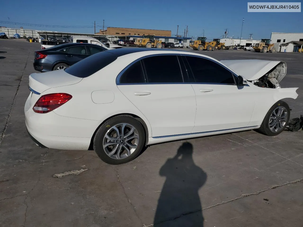 2018 Mercedes-Benz C 300 VIN: WDDWF4JBXJR410405 Lot: 77504654