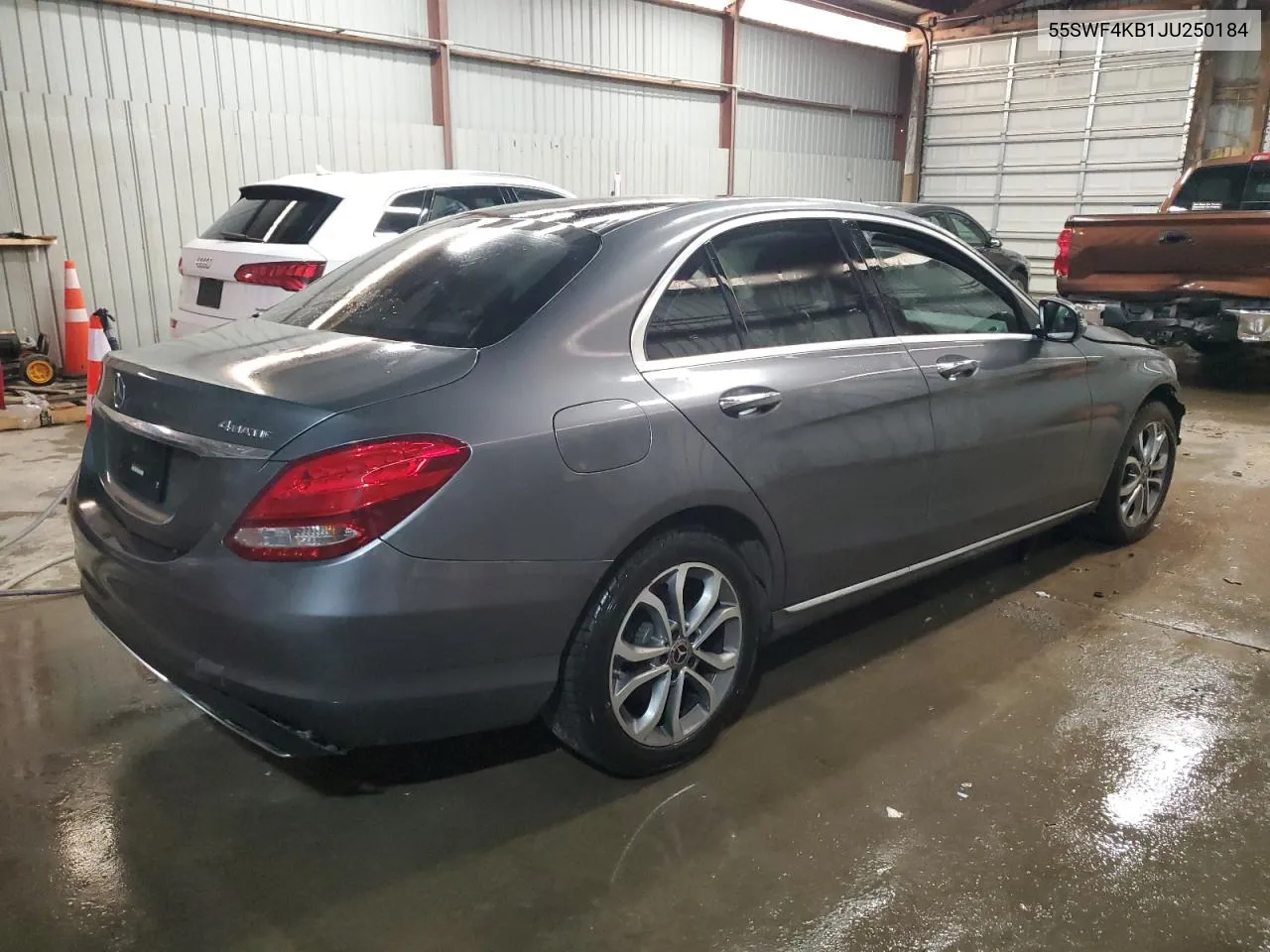 2018 Mercedes-Benz C 300 4Matic VIN: 55SWF4KB1JU250184 Lot: 77796464