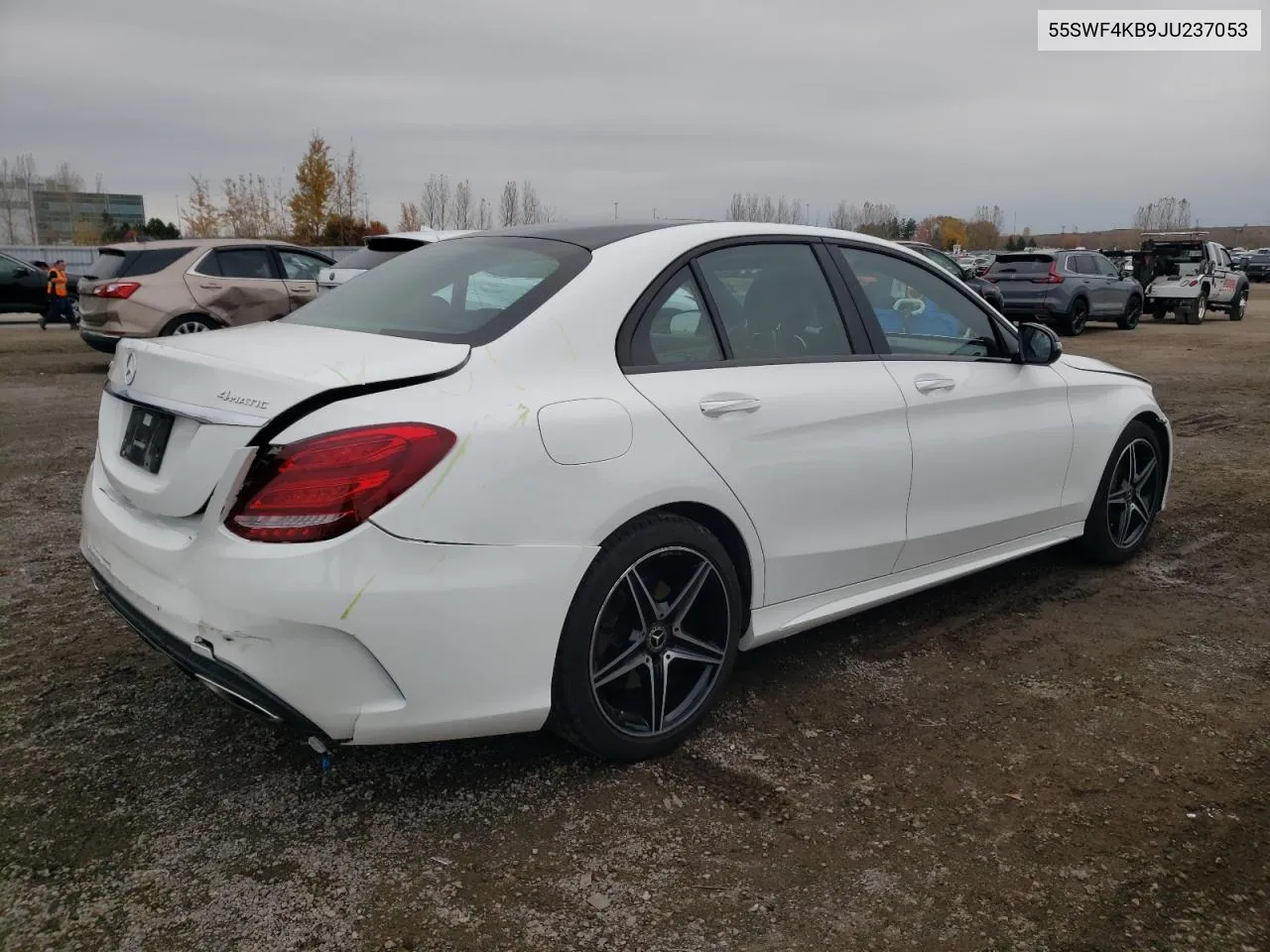 2018 Mercedes-Benz C 300 4Matic VIN: 55SWF4KB9JU237053 Lot: 78788644