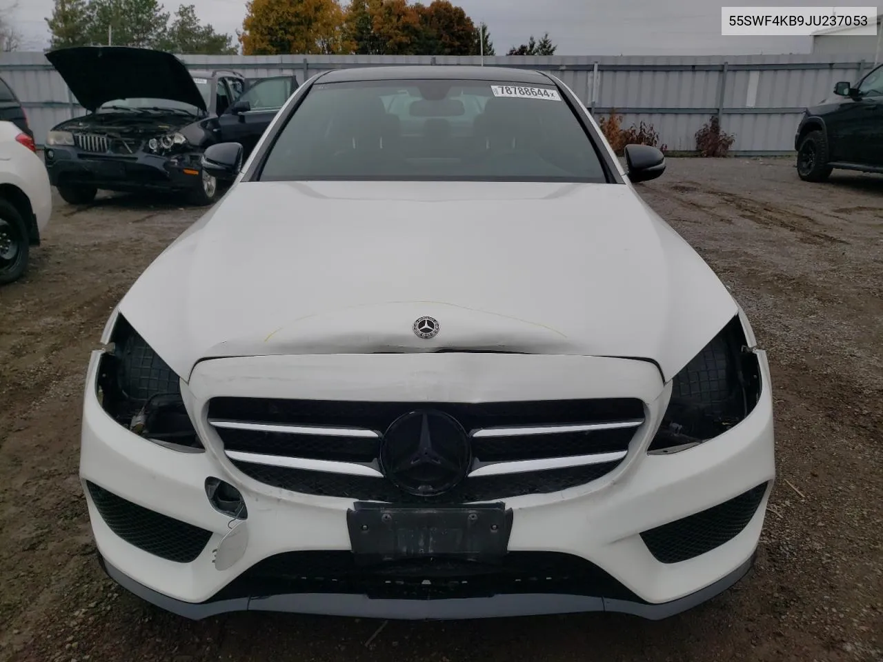 2018 Mercedes-Benz C 300 4Matic VIN: 55SWF4KB9JU237053 Lot: 78788644