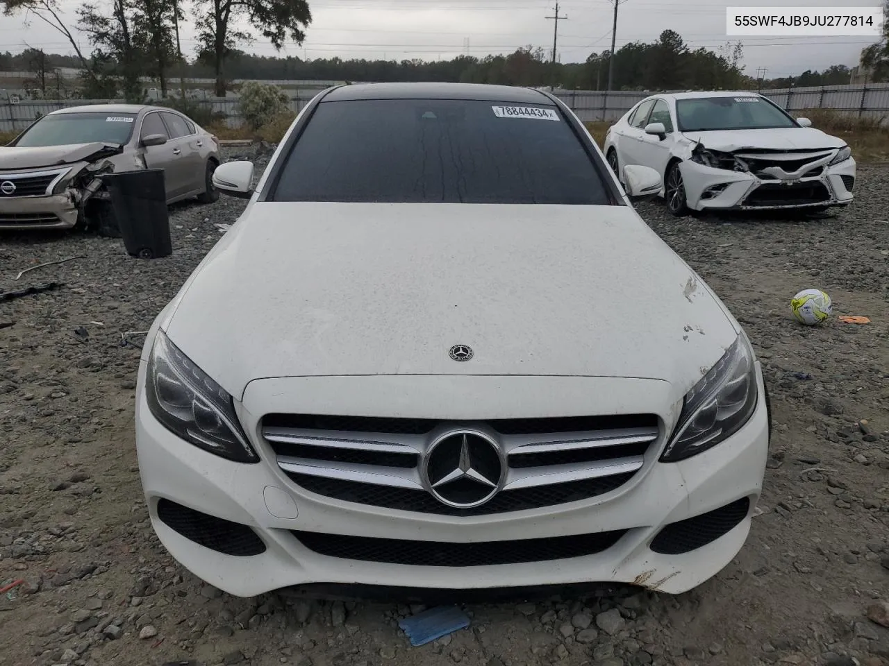 2018 Mercedes-Benz C 300 VIN: 55SWF4JB9JU277814 Lot: 78844434