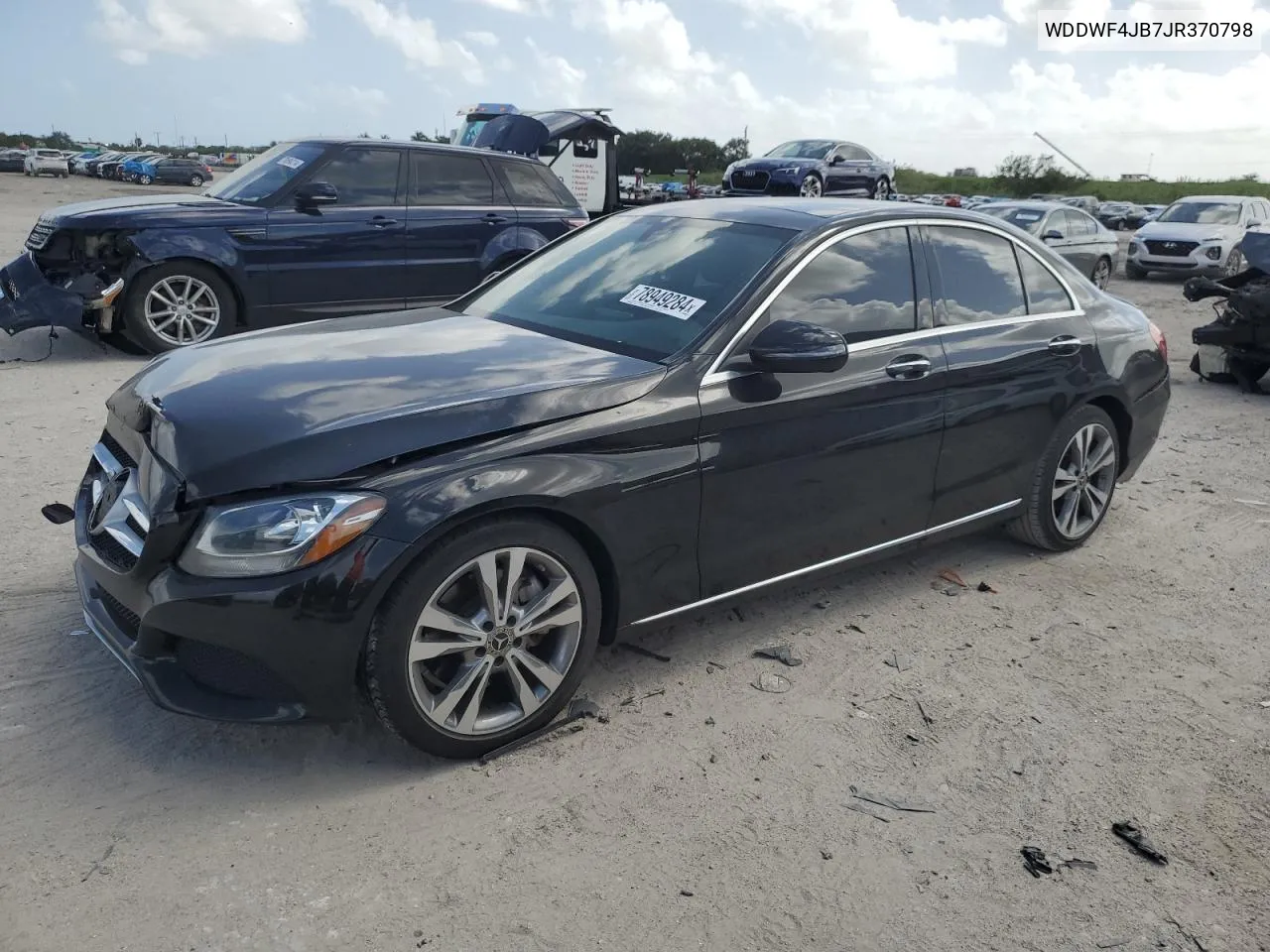 2018 Mercedes-Benz C 300 VIN: WDDWF4JB7JR370798 Lot: 78949284