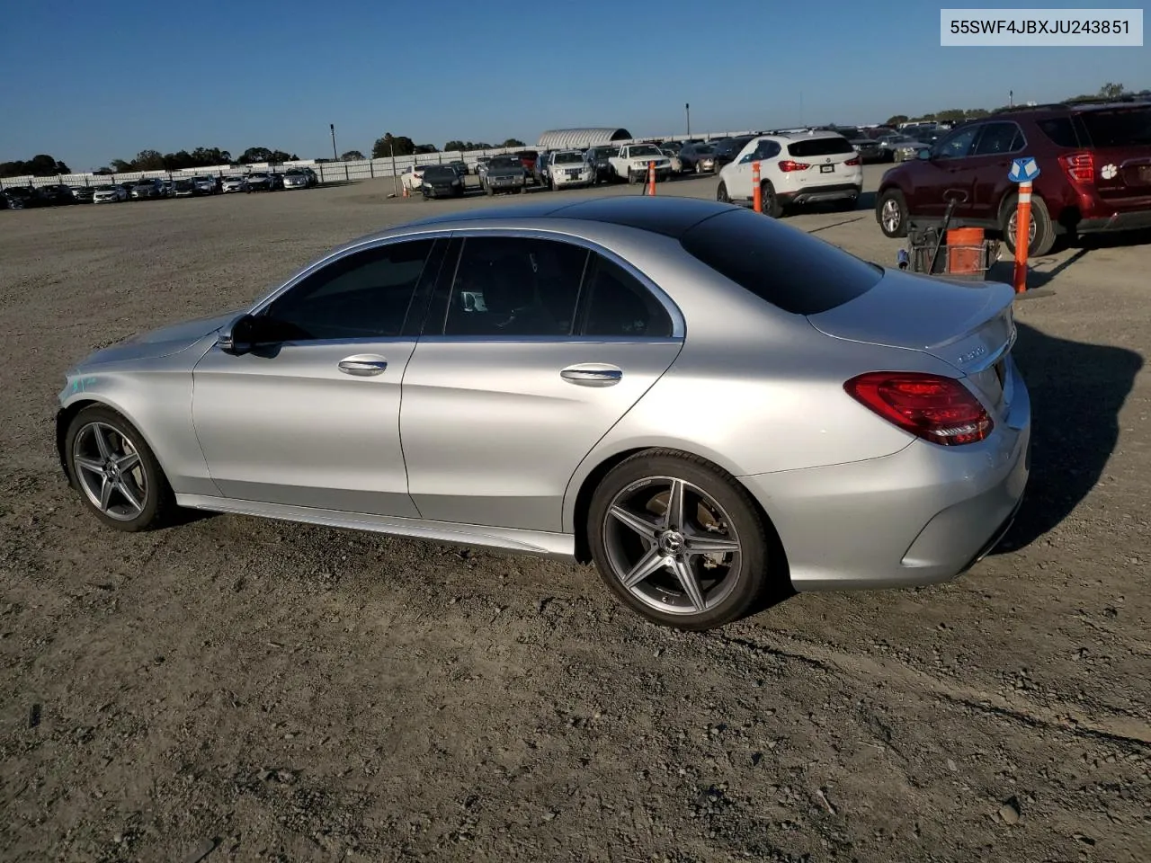 2018 Mercedes-Benz C 300 VIN: 55SWF4JBXJU243851 Lot: 79400154