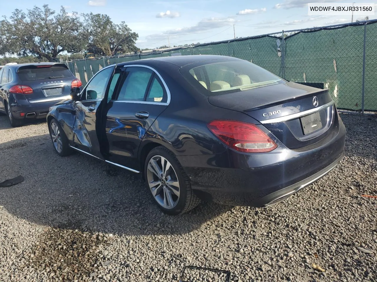 2018 Mercedes-Benz C 300 VIN: WDDWF4JBXJR331560 Lot: 79926724