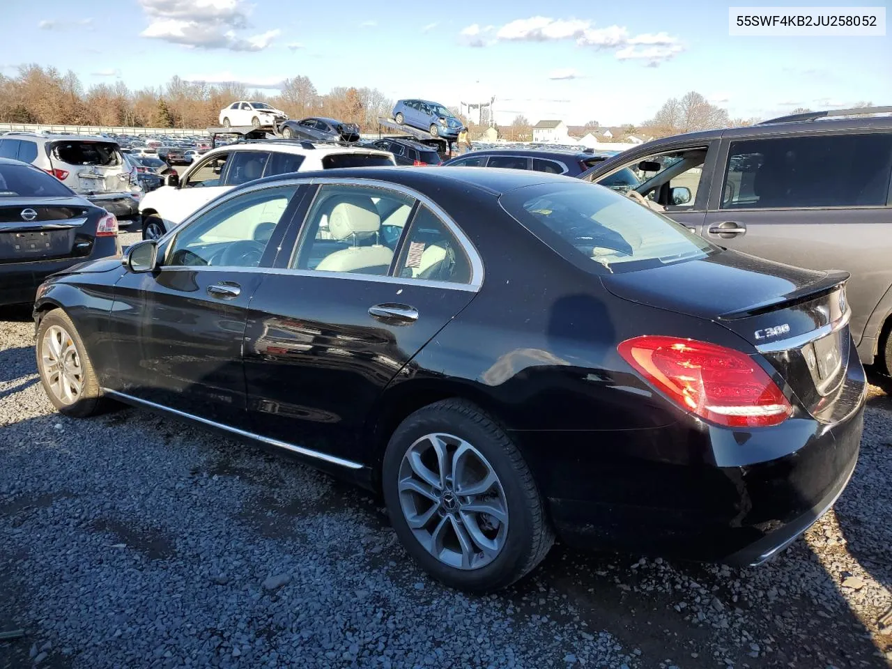 2018 Mercedes-Benz C 300 4Matic VIN: 55SWF4KB2JU258052 Lot: 79953734