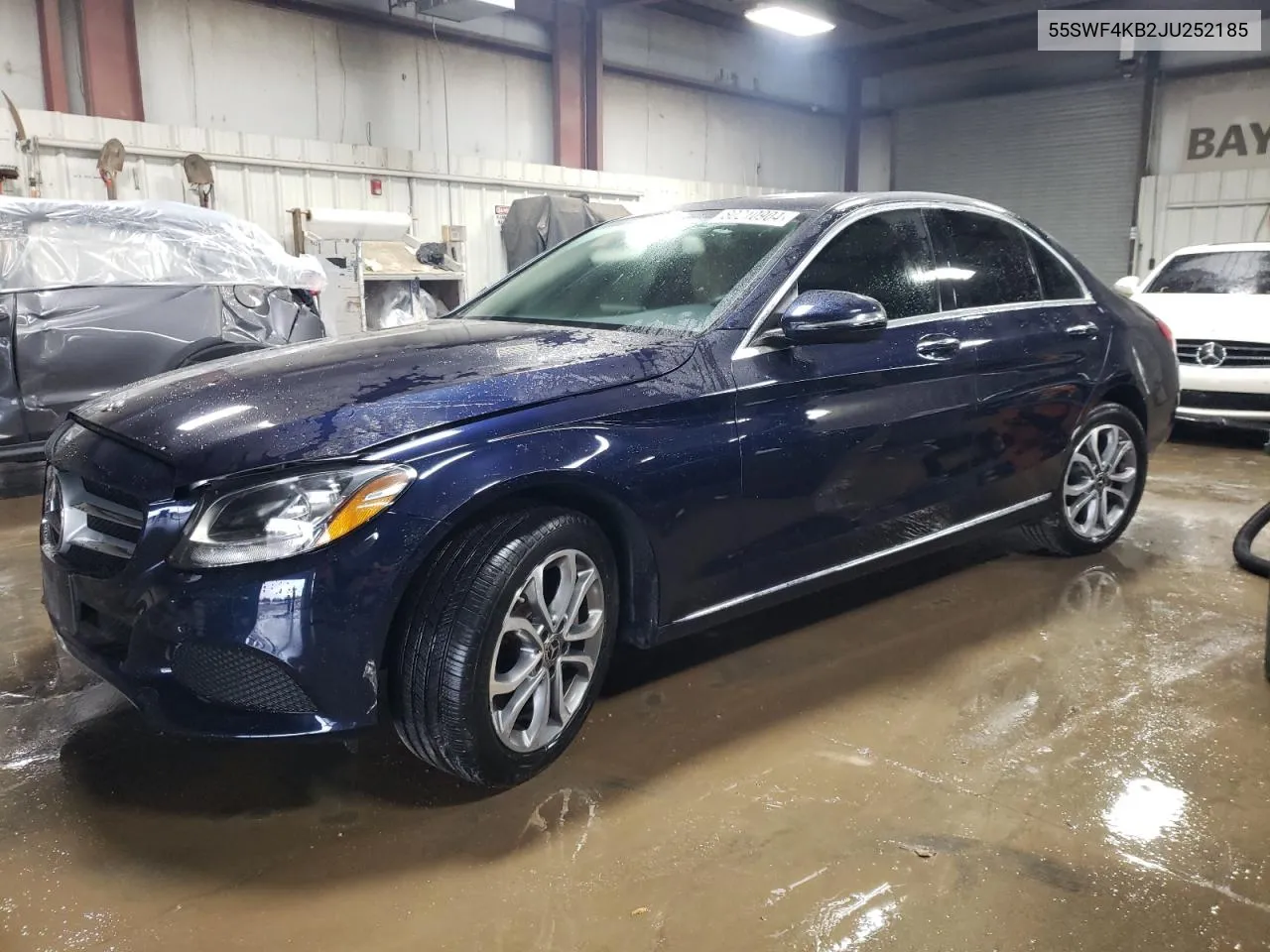 2018 Mercedes-Benz C 300 4Matic VIN: 55SWF4KB2JU252185 Lot: 80210904