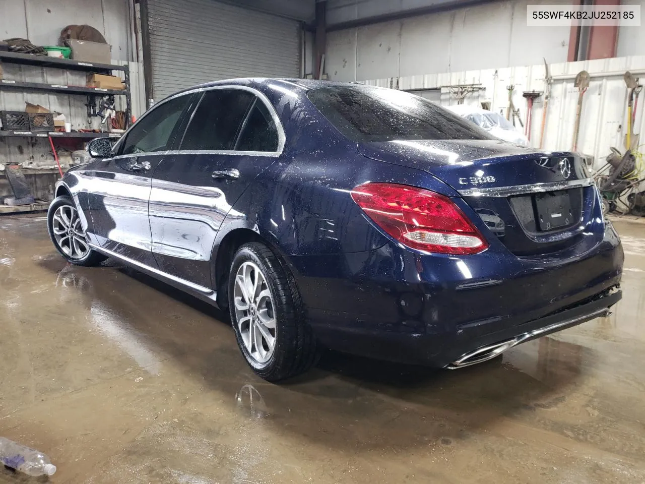 2018 Mercedes-Benz C 300 4Matic VIN: 55SWF4KB2JU252185 Lot: 80210904