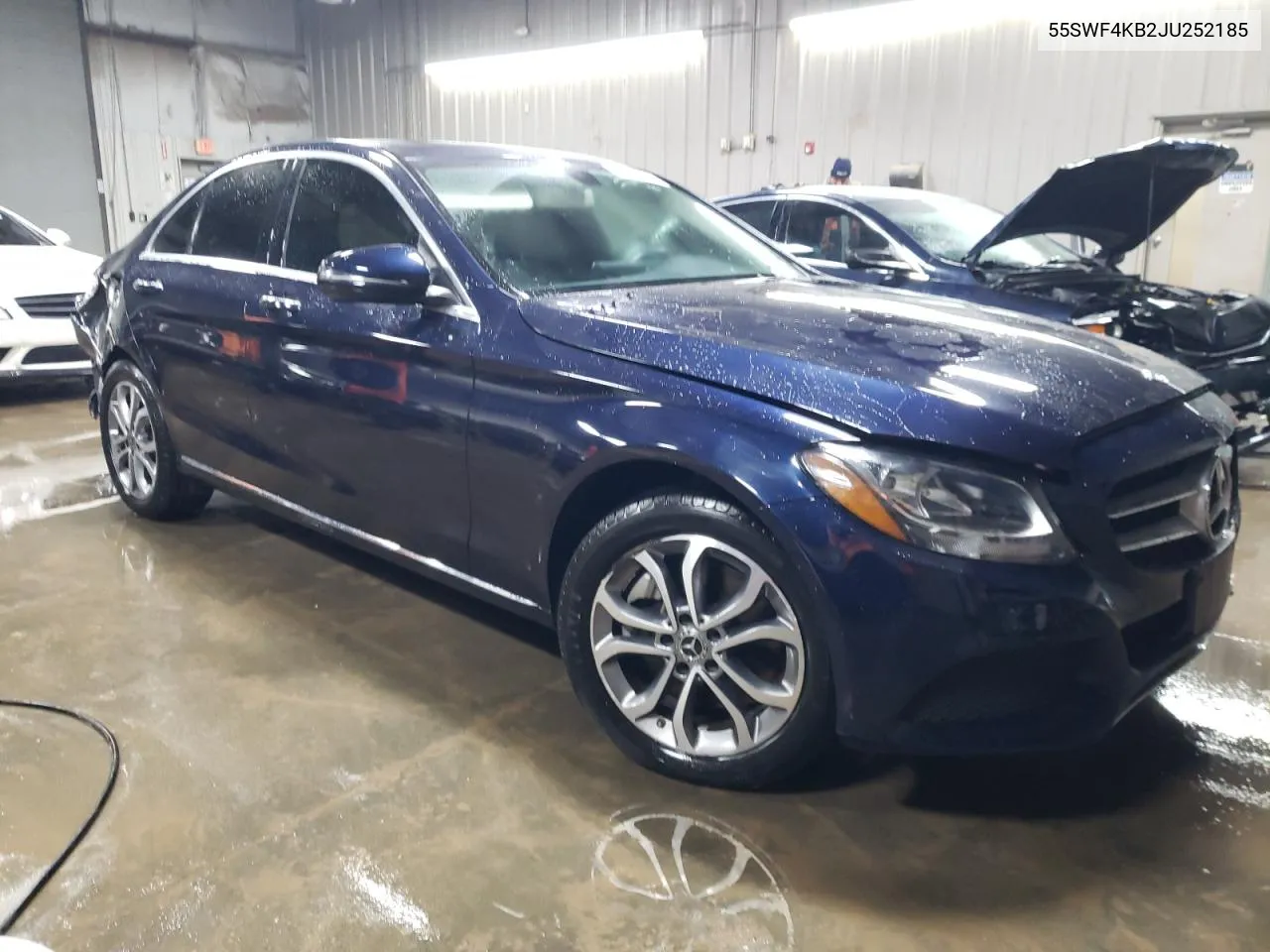 2018 Mercedes-Benz C 300 4Matic VIN: 55SWF4KB2JU252185 Lot: 80210904