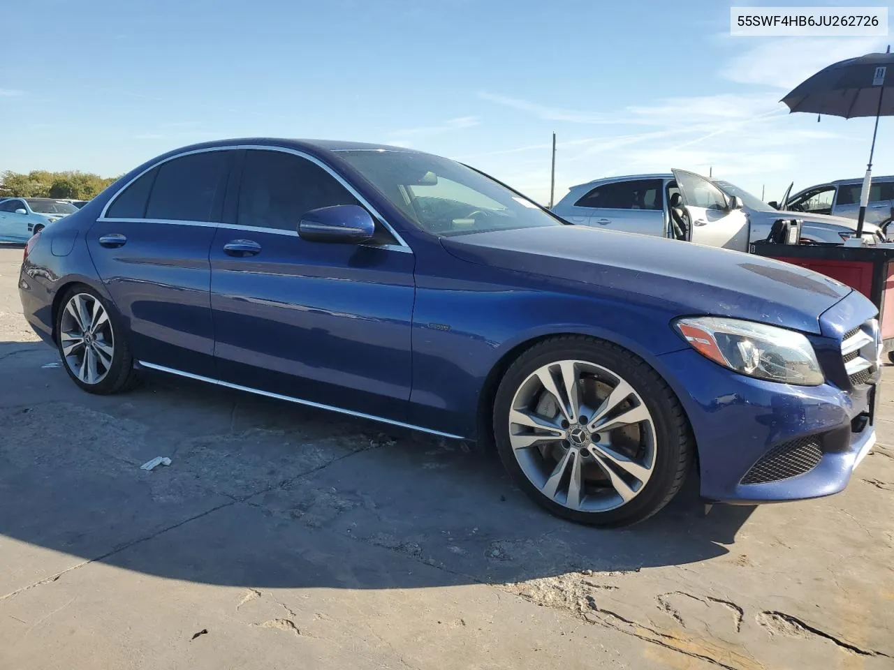 2018 Mercedes-Benz C 350E VIN: 55SWF4HB6JU262726 Lot: 80321474