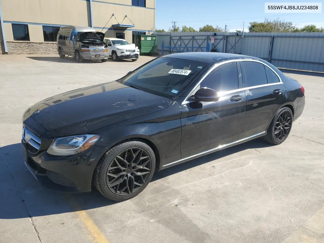 2018 Mercedes-Benz C 300 VIN: 55SWF4JB8JU234808 Lot: 80482574