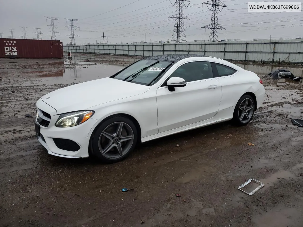 2018 Mercedes-Benz C 300 4Matic VIN: WDDWJ4KB6JF699006 Lot: 81313754