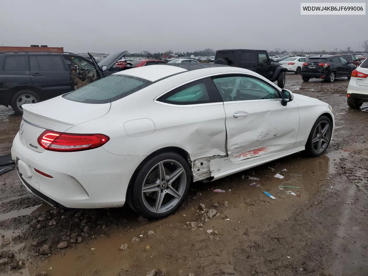 2018 Mercedes-Benz C 300 4Matic VIN: WDDWJ4KB6JF699006 Lot: 81313754