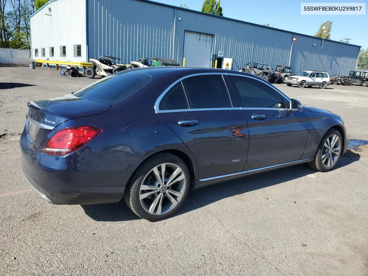 2019 Mercedes-Benz C 300 4Matic VIN: 55SWF8EB0KU299817 Lot: 53749174