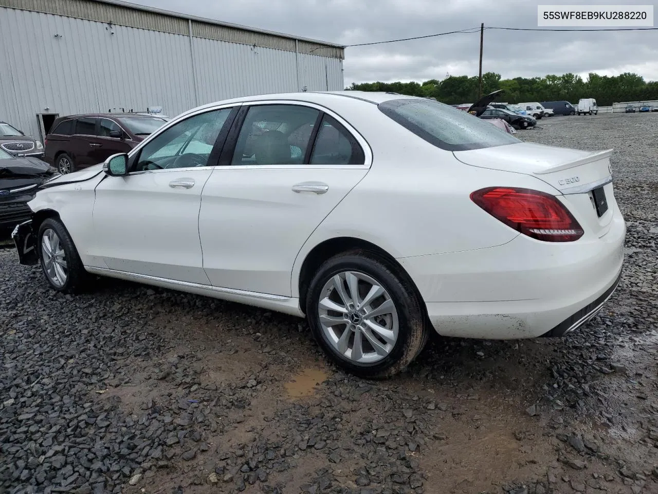 2019 Mercedes-Benz C 300 4Matic VIN: 55SWF8EB9KU288220 Lot: 54954374