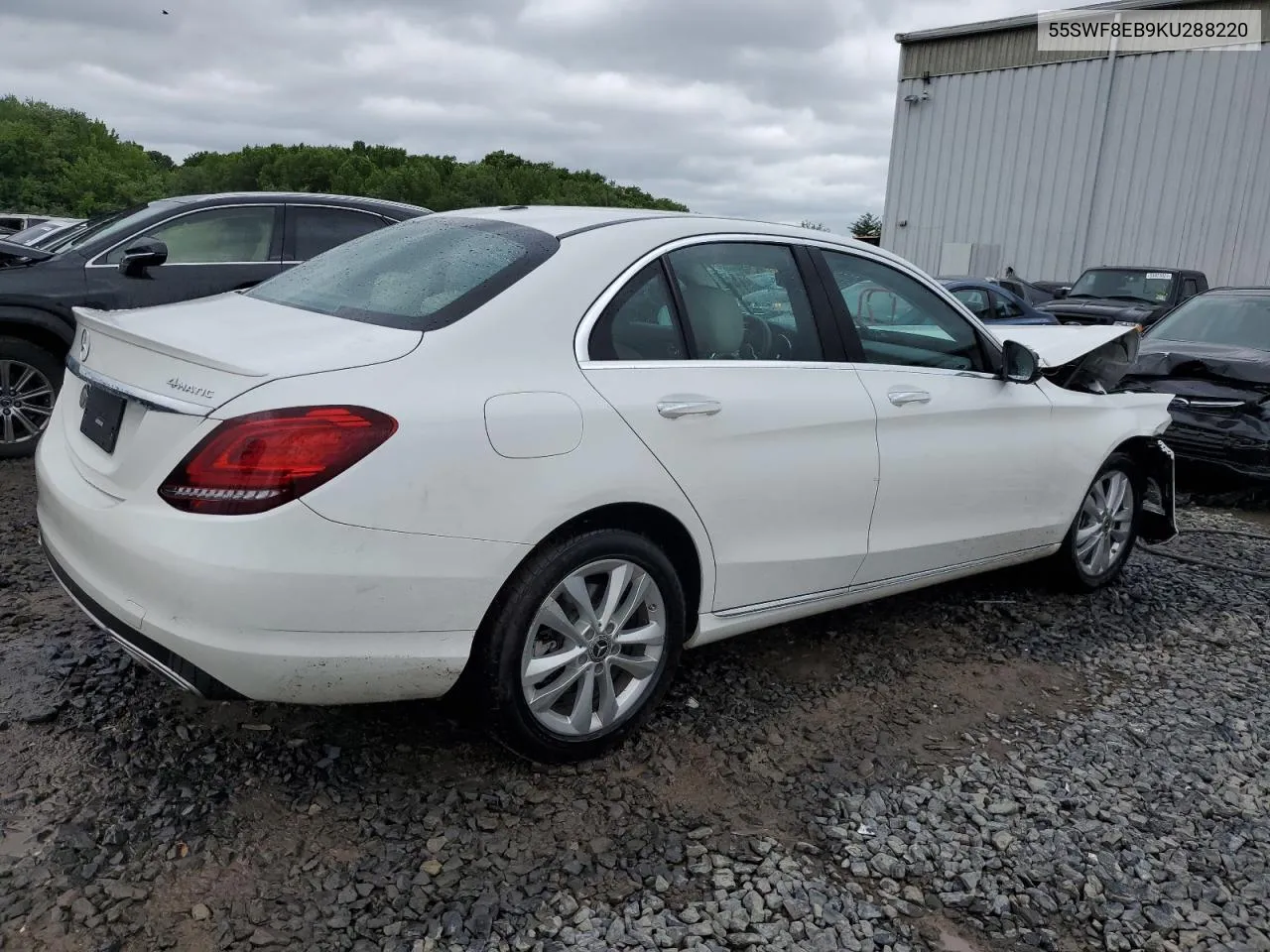 2019 Mercedes-Benz C 300 4Matic VIN: 55SWF8EB9KU288220 Lot: 54954374