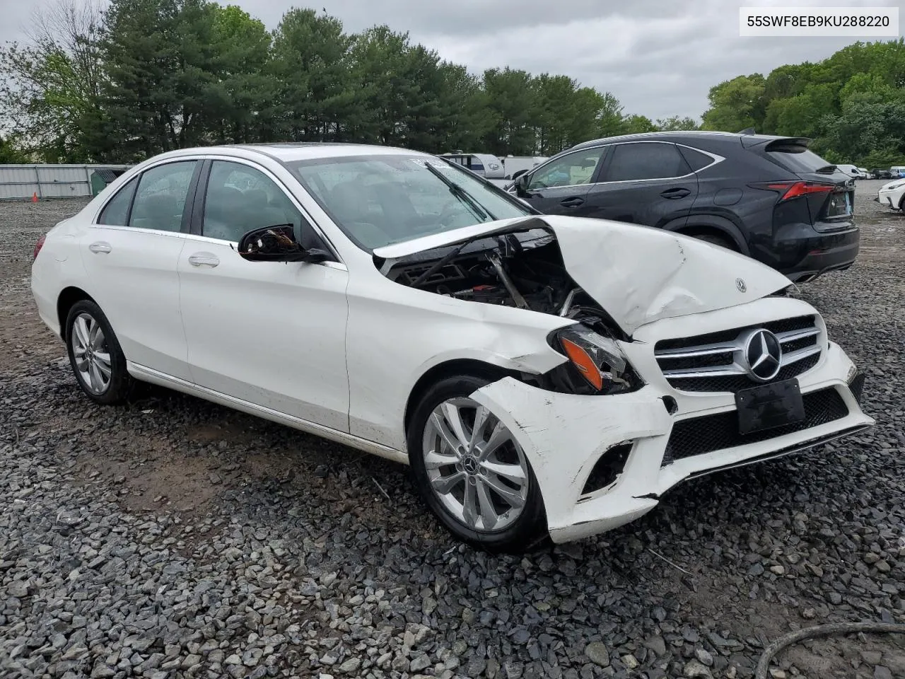 2019 Mercedes-Benz C 300 4Matic VIN: 55SWF8EB9KU288220 Lot: 54954374