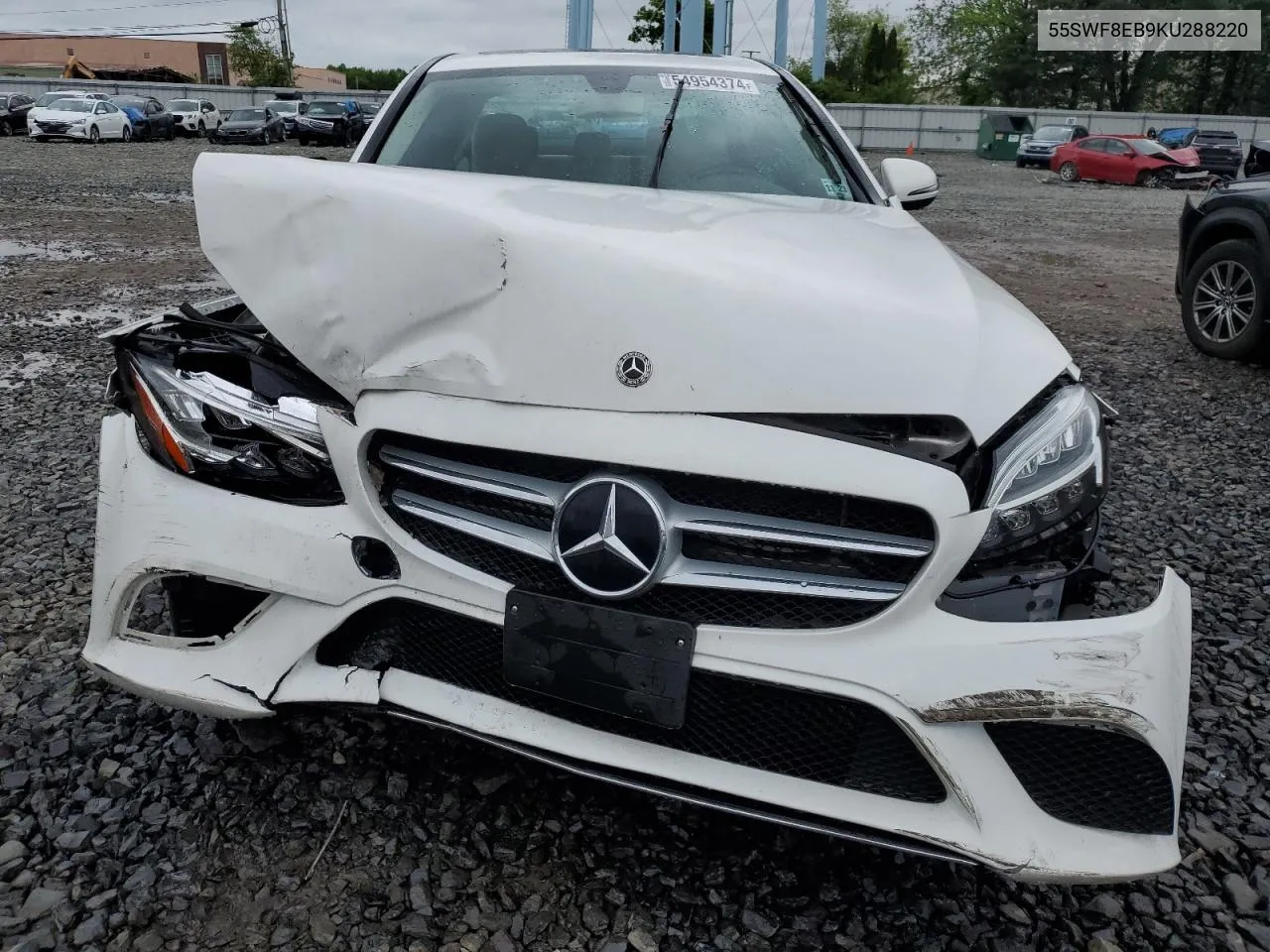 2019 Mercedes-Benz C 300 4Matic VIN: 55SWF8EB9KU288220 Lot: 54954374