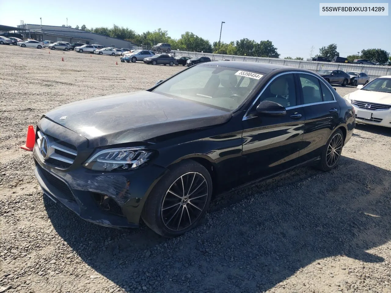 2019 Mercedes-Benz C 300 VIN: 55SWF8DBXKU314289 Lot: 55390454