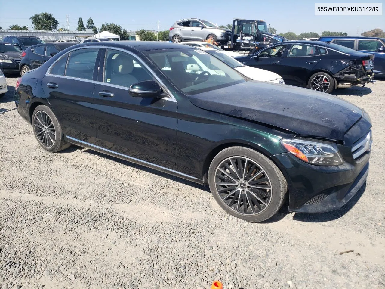 2019 Mercedes-Benz C 300 VIN: 55SWF8DBXKU314289 Lot: 55390454