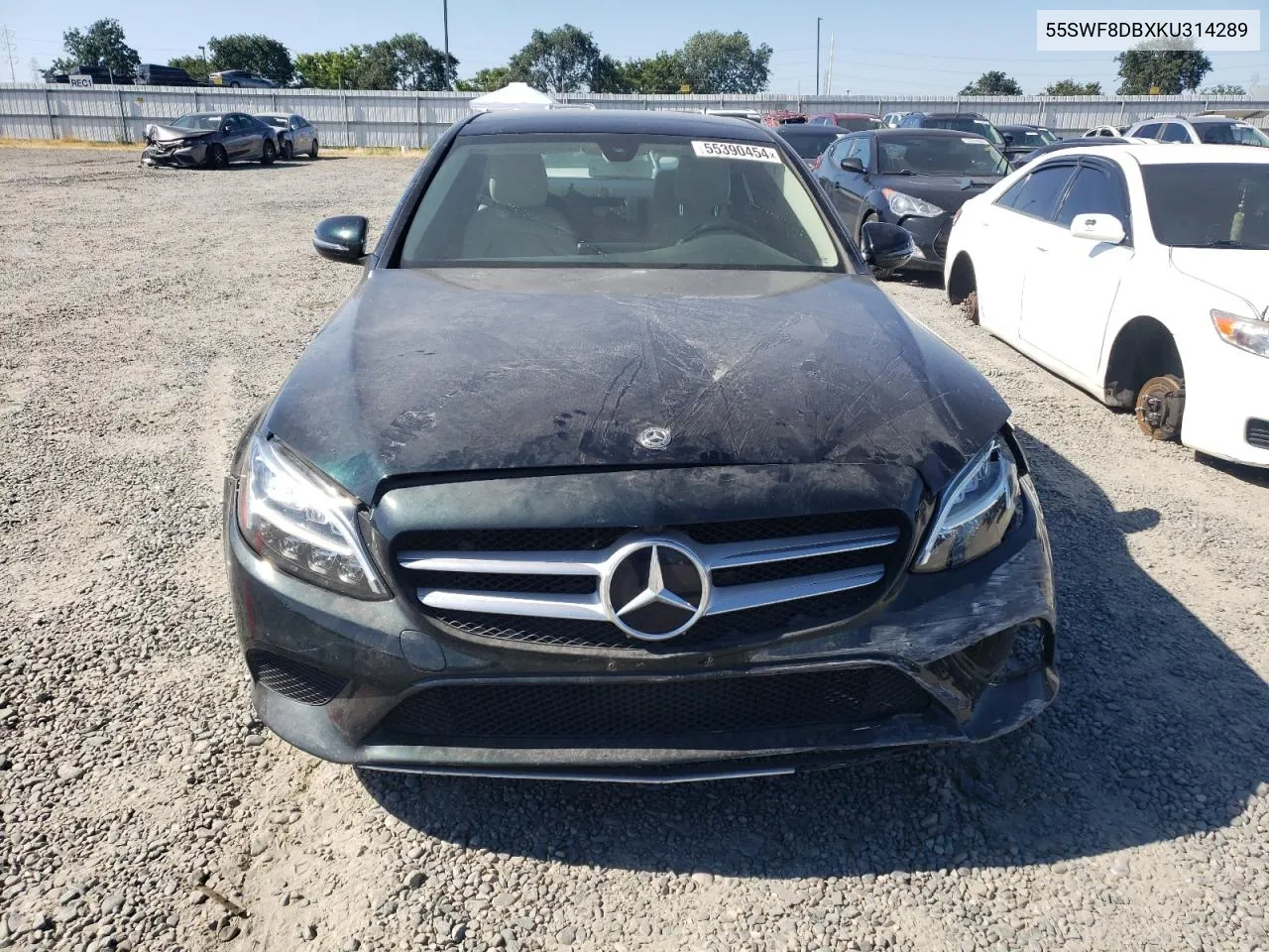 2019 Mercedes-Benz C 300 VIN: 55SWF8DBXKU314289 Lot: 55390454