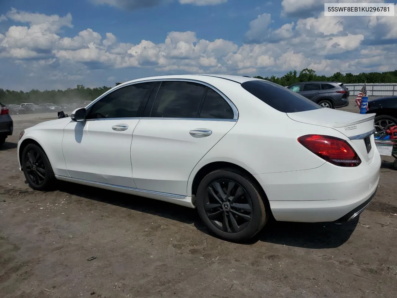 2019 Mercedes-Benz C 300 4Matic VIN: 55SWF8EB1KU296781 Lot: 57408564