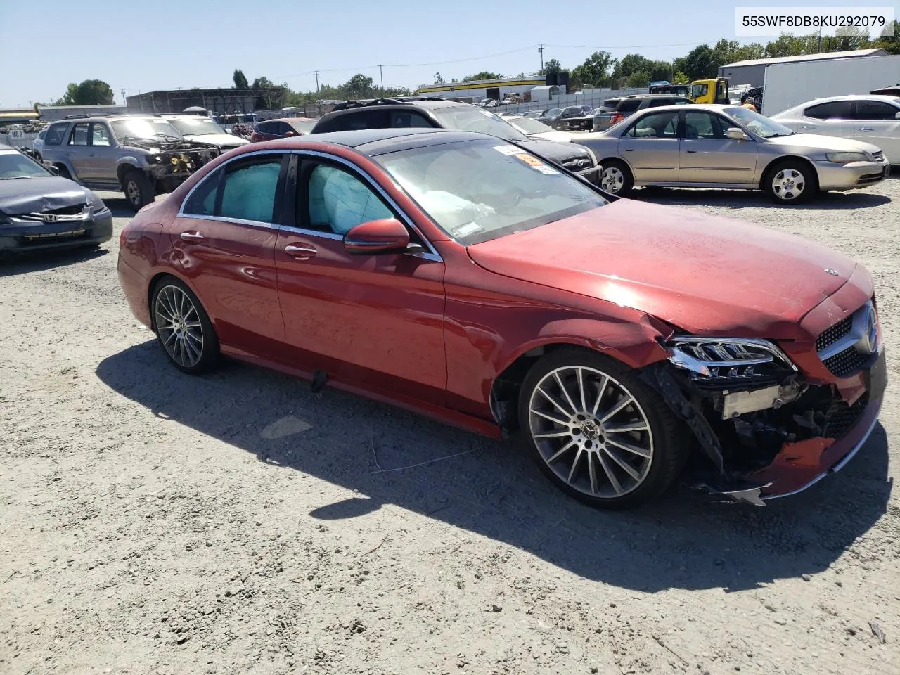 2019 Mercedes-Benz C 300 VIN: 55SWF8DB8KU292079 Lot: 59158024