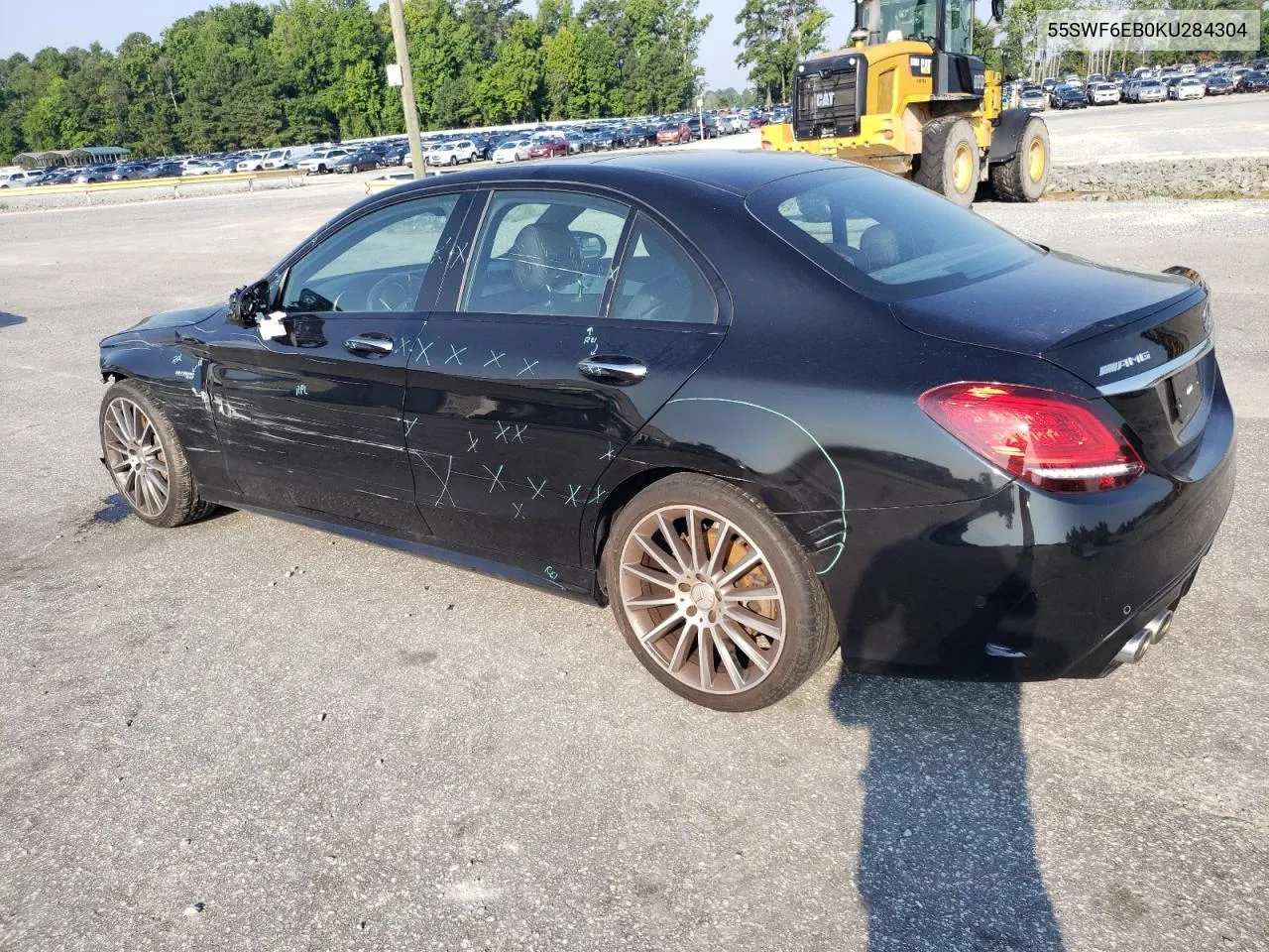 2019 Mercedes-Benz C 43 Amg VIN: 55SWF6EB0KU284304 Lot: 61150074