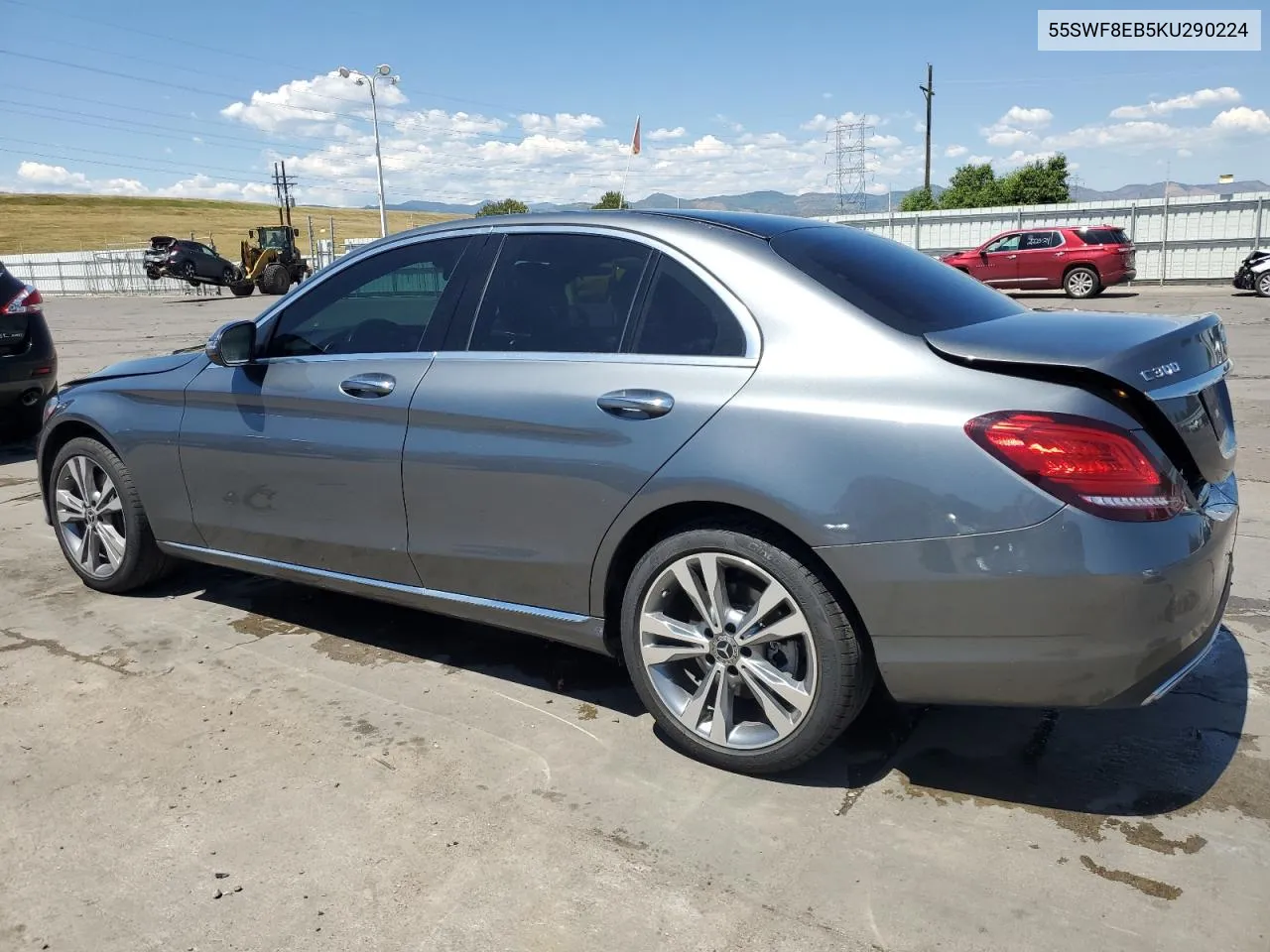 2019 Mercedes-Benz C 300 4Matic VIN: 55SWF8EB5KU290224 Lot: 61895814