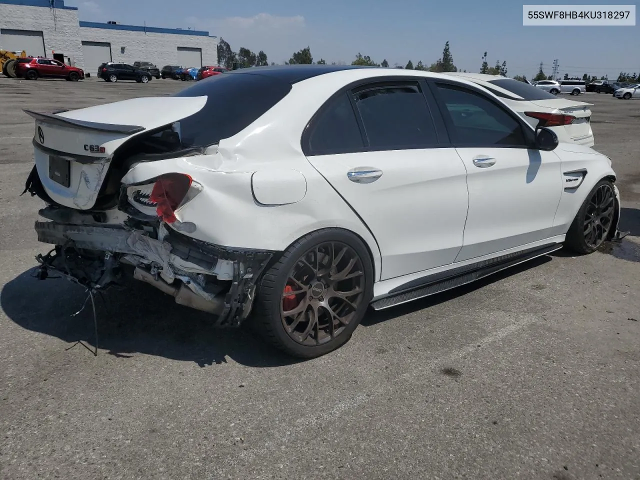 2019 Mercedes-Benz C 63 Amg-S VIN: 55SWF8HB4KU318297 Lot: 61959524